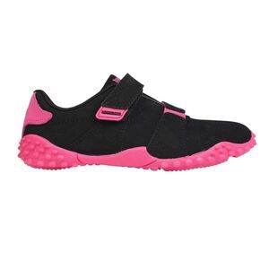 Lonsdale Childrens/Kids Fulham Leather Sneakers / Black/Cerise